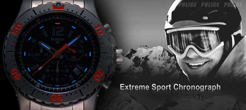 丹大戶外用品【Traser】P6602 Extreme Sport Chronograph極限運動三環計時器系列軍錶