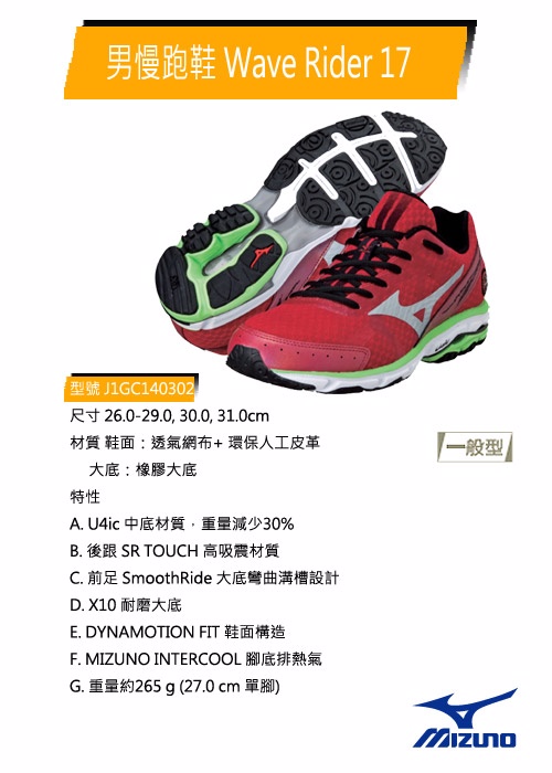 mizuno wave rider 17 honeydew