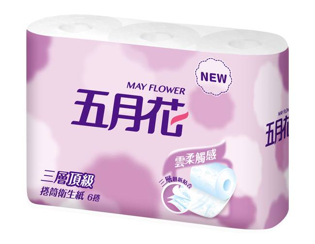 五月花三層捲筒衛生紙 0張x6捲x16袋 箱 Pchome 24h購物