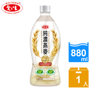愛之味 純濃燕麥880ml 1瓶 Pchome 24h購物