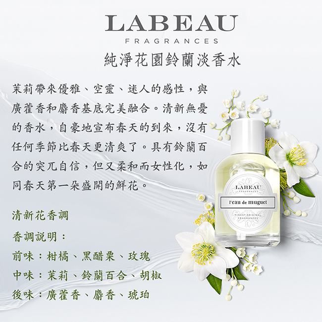 Labeau Leau Muguet 純淨花園鈴蘭淡香水禮盒 Pchome 24h購物