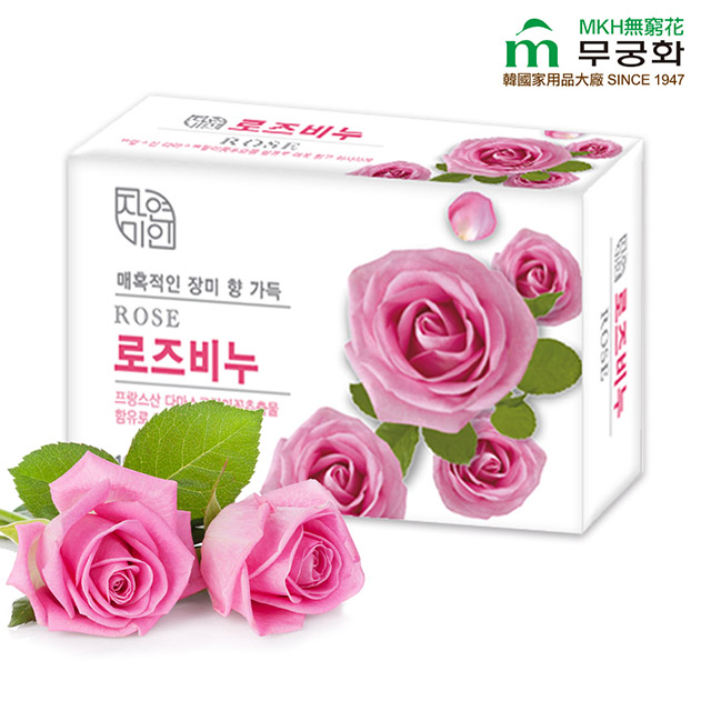 韓國mkh無窮花保濕美肌皂 玫瑰 Rose 100g Pchome 24h購物