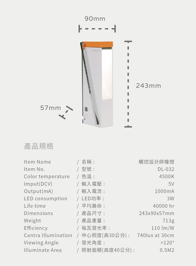 Led設計師檯燈 大嘴鳥橘 Pchome 24h購物