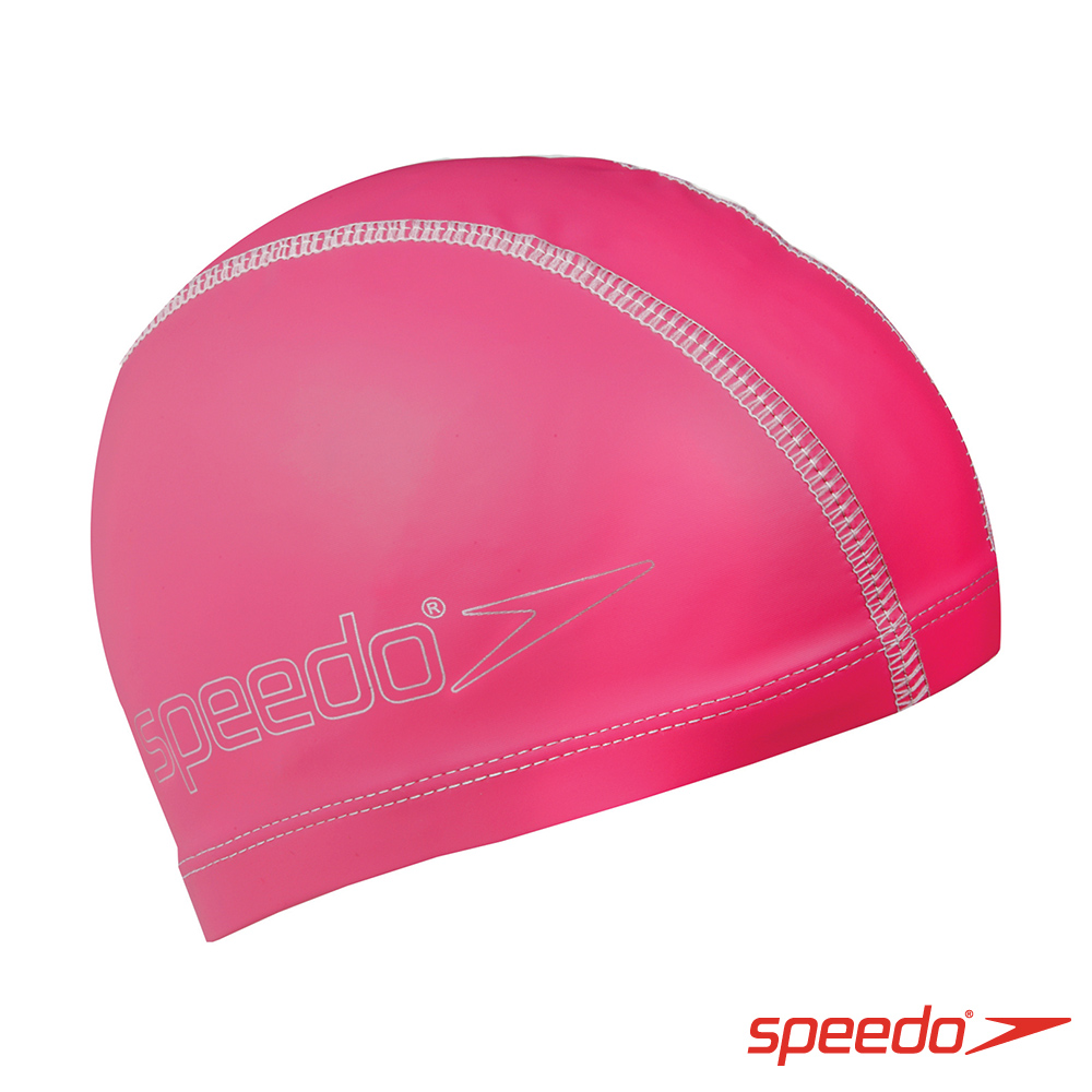 ☆2018新品上市☆SPEEDO 兒童合成泳帽 Pace 粉紅