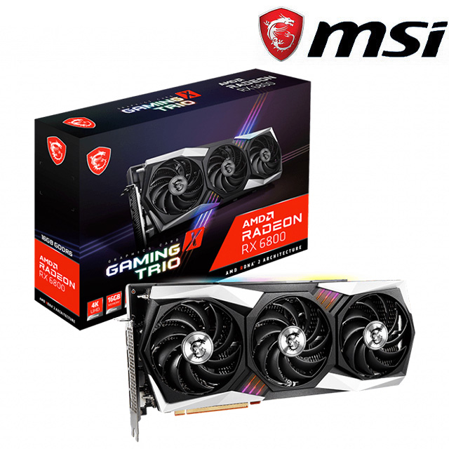 微星 Radeon RX 6800 GAMING X TRIO 16G+MPG B550 GAMING PLUS+B450M-A PRO MAX