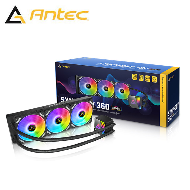 Antec 安鈦克 Symphony ARGB 360 一體式 水冷 CPU  PWM 風扇 散熱器