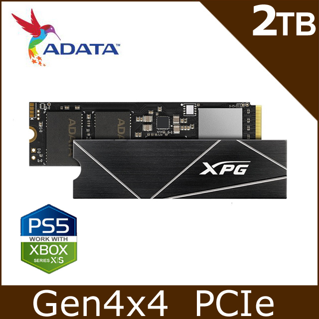 ADATA威剛XPG GAMMIX S70 BLADE 2TB Gen4x4 PCIe SSD固態硬碟- PChome