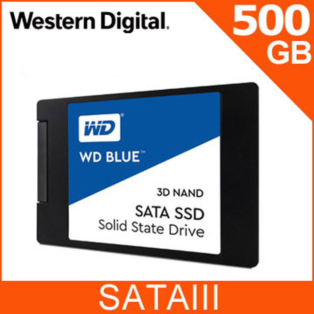 WD SSD 500GB 2.5吋 3D NAND固態硬碟(藍標)