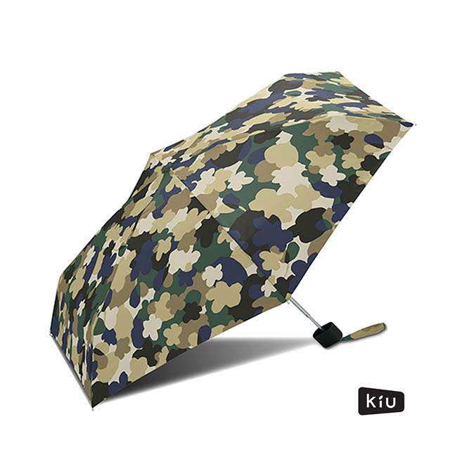 日本kiu 輕巧摺疊抗uv晴雨傘 迷彩花朵 Pchome 24h購物