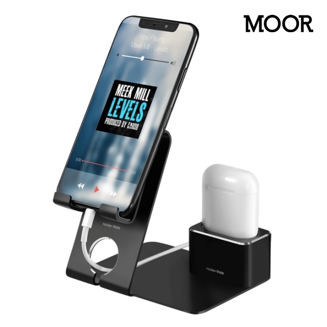 Holder Mate Iphone Airpods 2合1充電展示架 Hm230黑 Pchome 24h購物