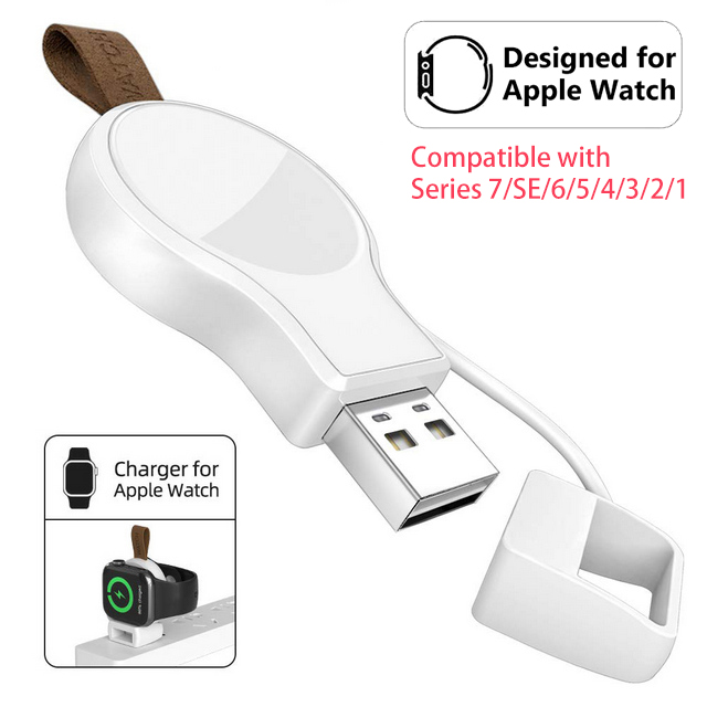 輕量簡易型apple Watch 充電器 白 Pchome 24h購物