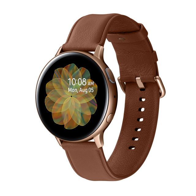 Samsung Galaxy Watch Active 2 智慧手錶 不鏽鋼 44mm 香檳金 Pchome 24h購物