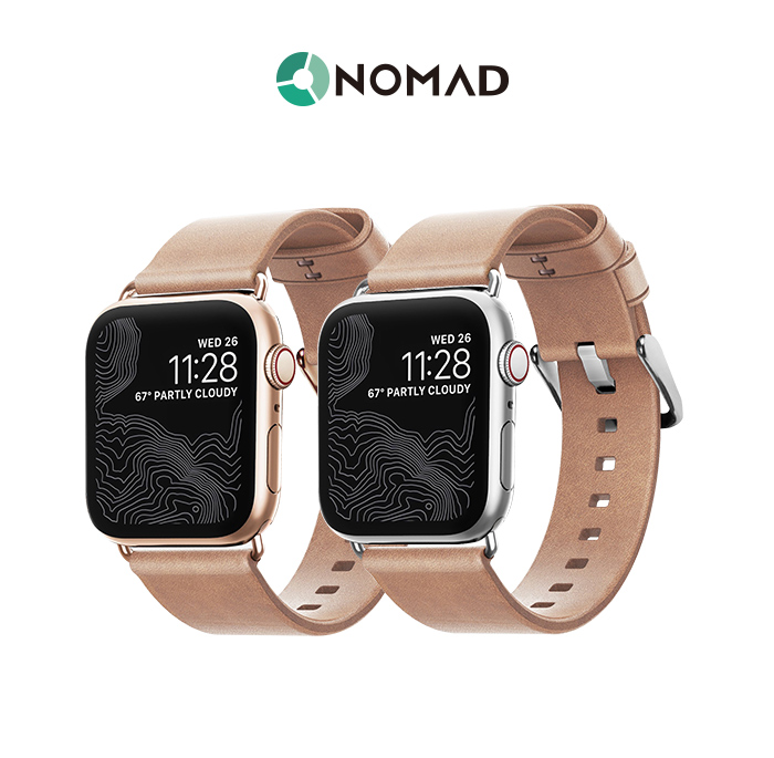 美國nomadxhorween Apple Watch專用自然原色皮革錶帶 摩登金 38 40mm Pchome 24h購物