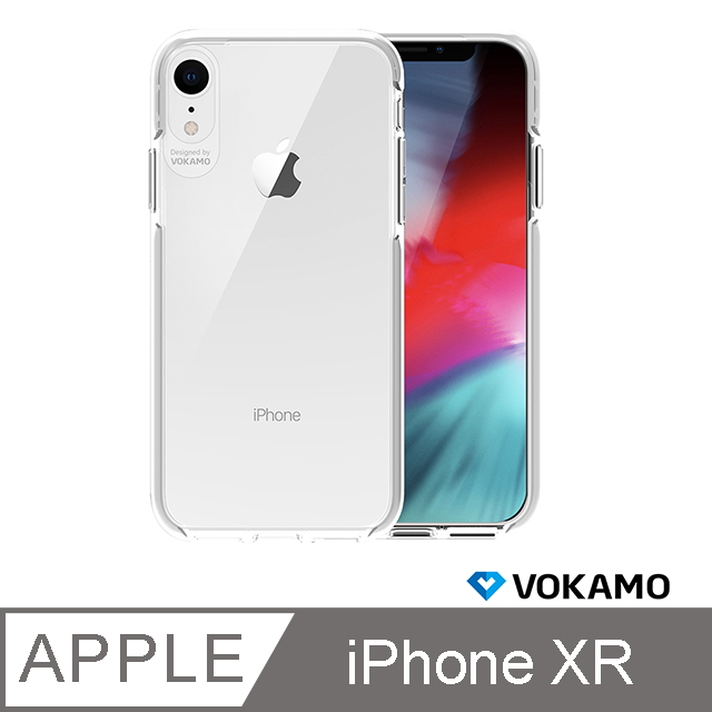 Vokamo Smult Iphone Xr 6 1吋 專用美軍規3 05米防摔晶透強化背蓋手機殼 防摔衣原料邊條 白 Pchome 24h購物