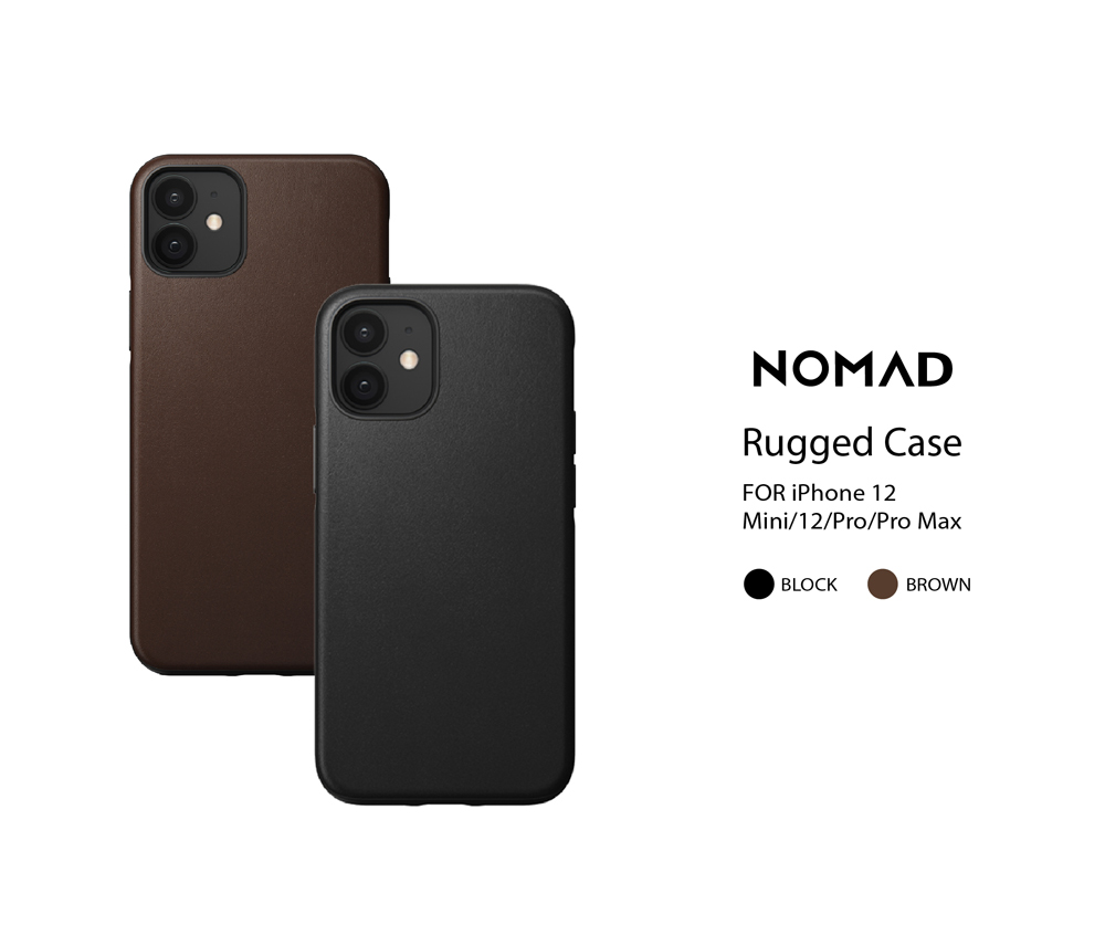 【US NOMAD】Classic Leather Shockproof Case-iPhone 12 Series - Phone Cases - Genuine Leather Multicolor
