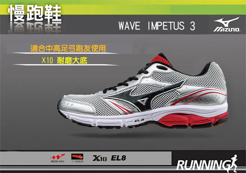 t¨ºnis mizuno wave impetus 3 w